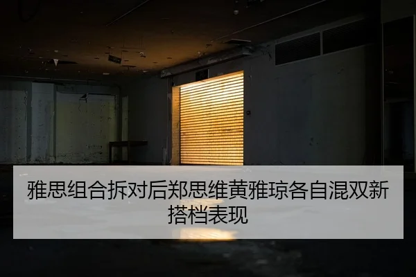 雅思组合拆对后郑思维黄雅琼各自混双新搭档表现